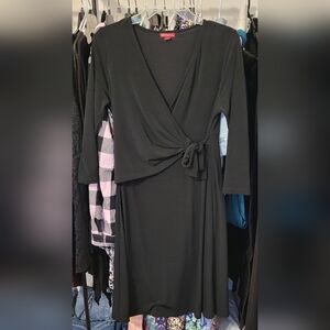 Womens Merona Size Medium Black Dress With Built-in Shape Wear